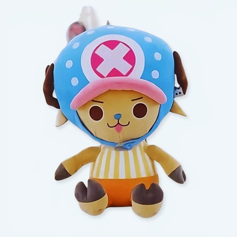 ワンピースコレクションの巨大な柔らかいチョッパーのぬいぐるみ、30cm、抱きしめたくなるぬいぐるみ、La Compagnie de la Pelucheより