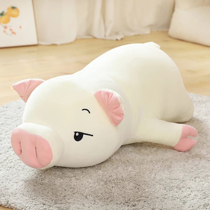 寝そべる豚のぬいぐるみ 75cm