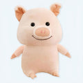柔らかくて抱き心地の良い、子供向けのピンクのハッピーブタのぬいぐるみ - The Plush Company