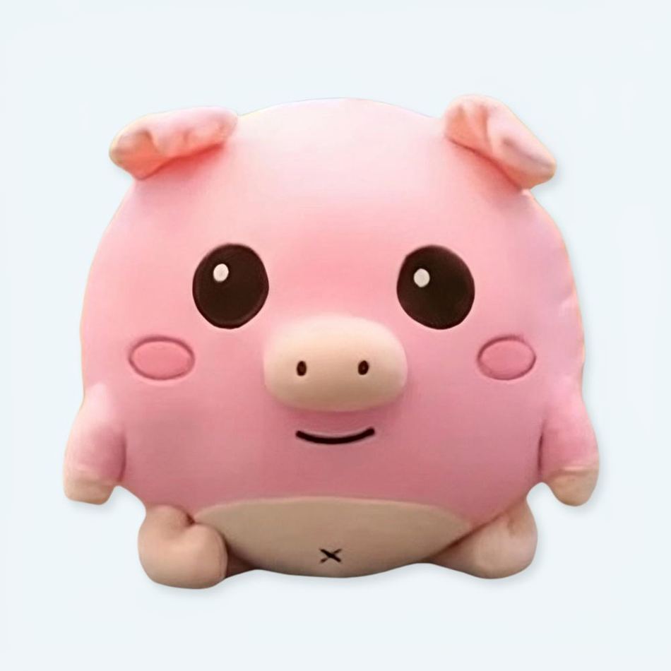 恥ずかしがり屋の子供のための柔らかいピンクのぬいぐるみの豚、抱きしめたくなる、30cm、The Plush Company