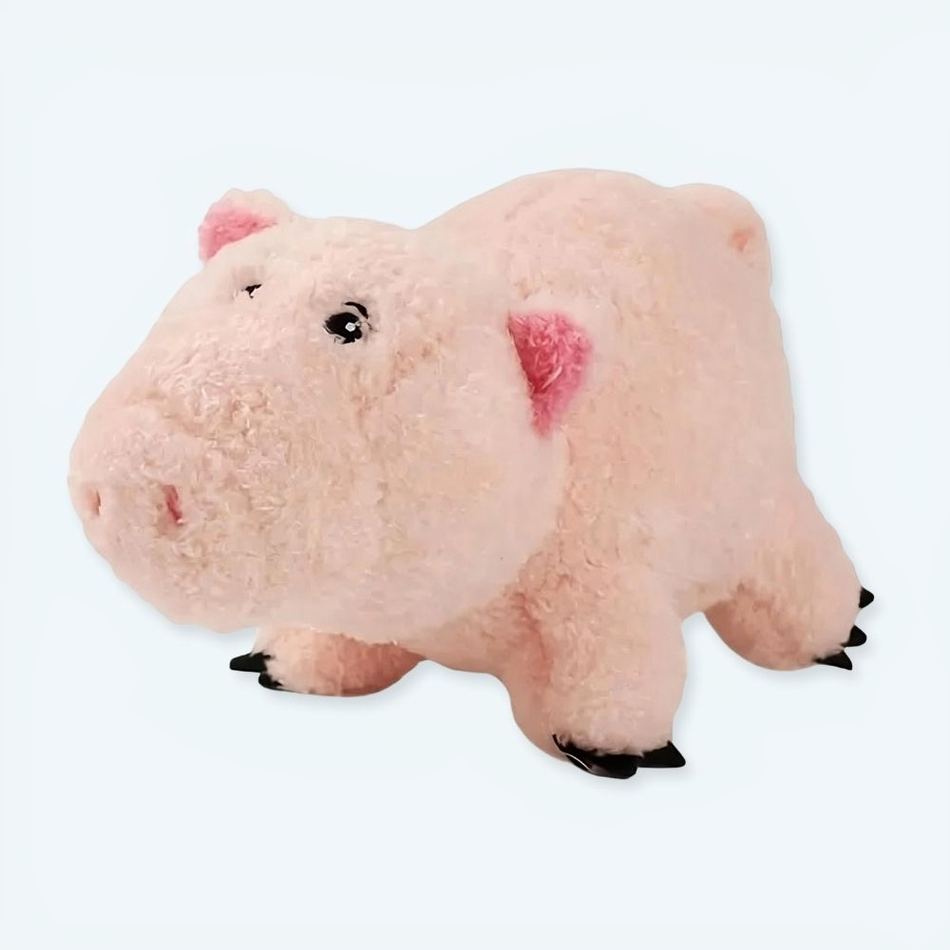 柔らかいピンクの貯金箱のぬいぐるみ、子供部屋の装飾、The Plush Company