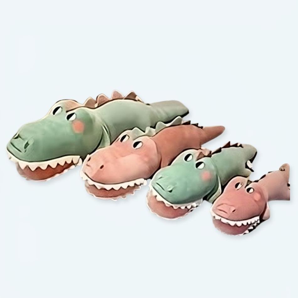 子ども向けの面白い緑のワニのぬいぐるみ、柔らかくて抱きしめたくなる、70cm、The Plush Company