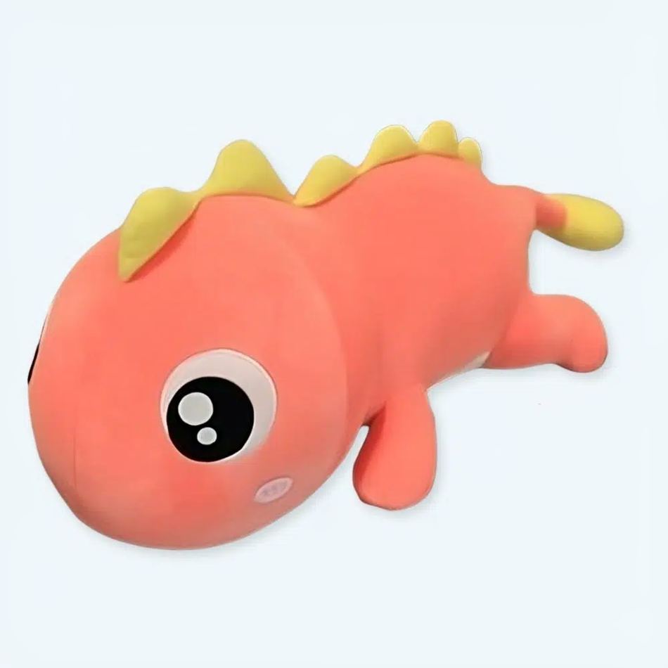 柔らかいピンクのかわいい恐竜のぬいぐるみ、子供用、100cm、The Plush Company