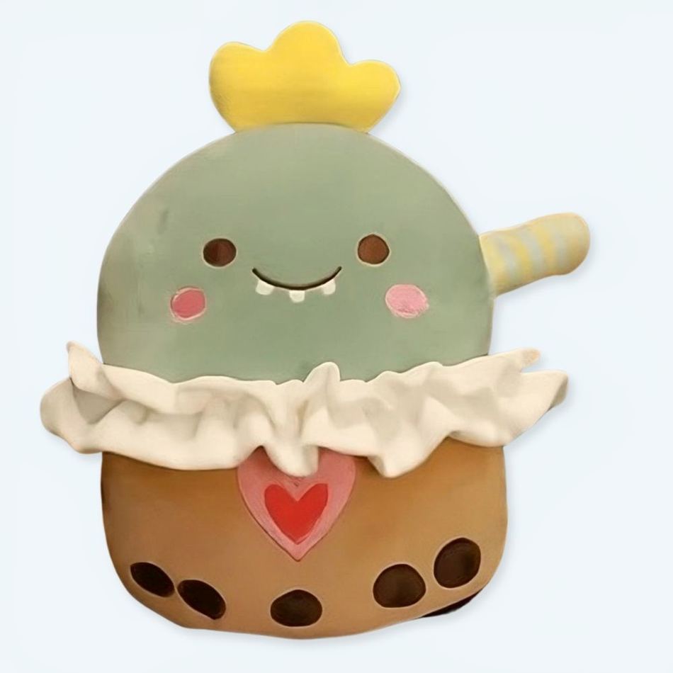 Plush Companyの、柔らかくて抱きしめたくなるような、子供のための楽しい緑色の恐竜のぬいぐるみ
