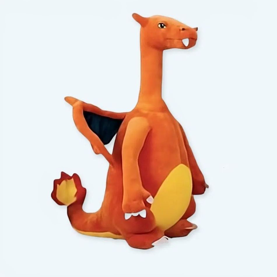 巨大で柔らかいオレンジ色のリザードンぬいぐるみ、子供用コレクション、30cm、The Plush Company