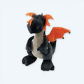 魔法のベルベットの黒いドラゴンのぬいぐるみ、子供用、42cm、抱きしめたくなる、La Compagnie de la Peluche製