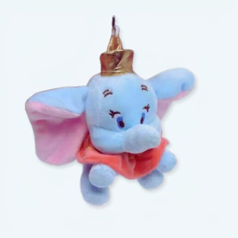 ダンボのぬいぐるみキーホルダー、子供用、柔らかくてカラフル、The Plush Company