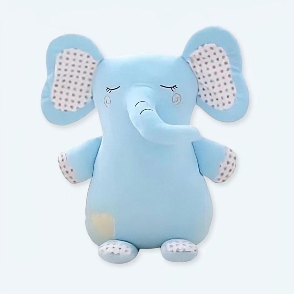 お子様を抱きしめるための柔らかい青い象のぬいぐるみ - The Plush Company