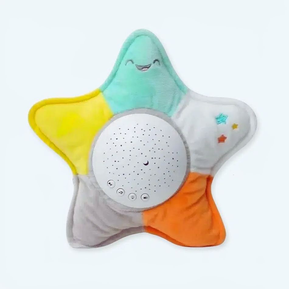 夢見心地なお子様の夜を彩る、優しく微笑む星のぬいぐるみ。The Plush Company
