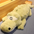大きな目をした巨大なワニのぬいぐるみ、100cm / グリーン