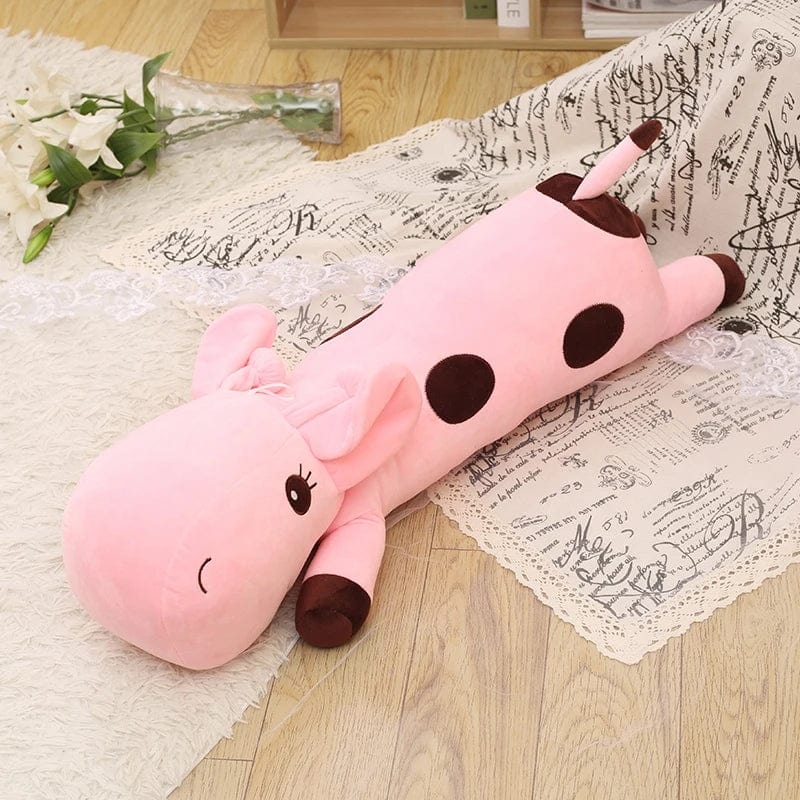 巨大なピンクのキリンのぬいぐるみ 35cm