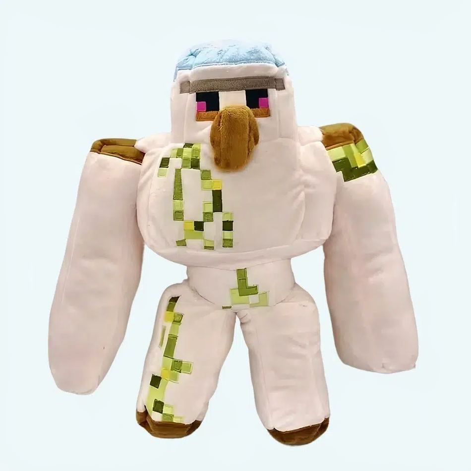 お子様の冒険にぴったりの、柔らかくて抱き心地の良いMinecraftゴーレムのぬいぐるみ - The Plush Company
