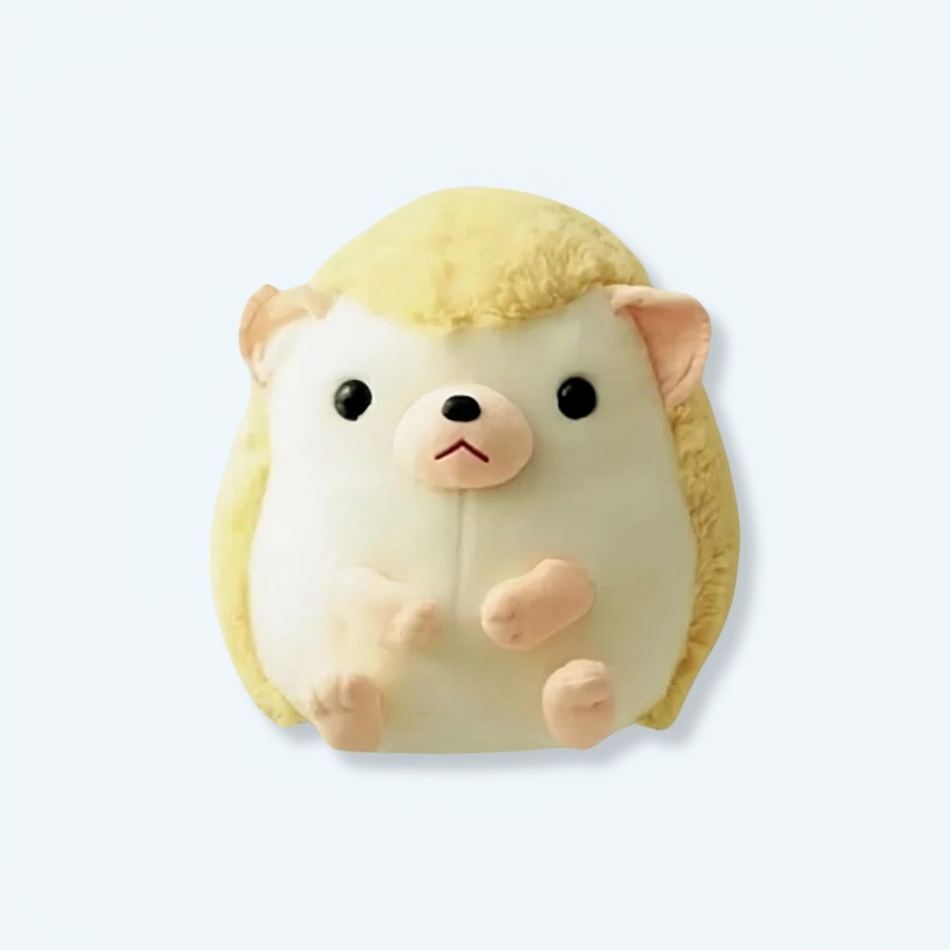 柔らかい黄色のハリネズミのぬいぐるみ、子供用、抱きしめたくなる動物、45cm、The Plush Company