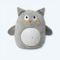 心地よいホワイトノイズを奏でる、お子様の眠りにぴったりの柔らかなフクロウのぬいぐるみ。The Plush Company