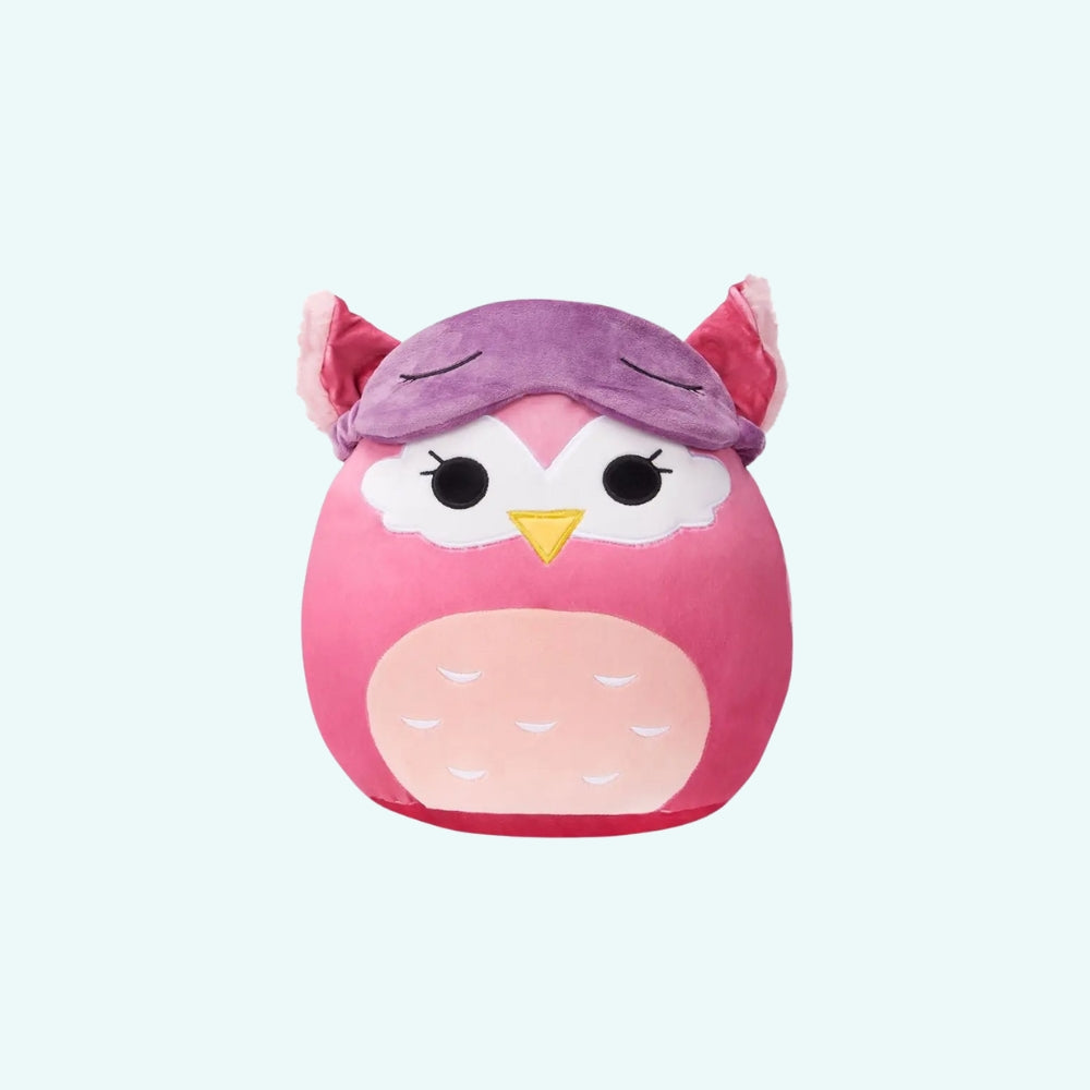 スクイッシュマロウのフクロウのぬいぐるみ、お子様の冬の寝室にぴったり、The Plush Company
