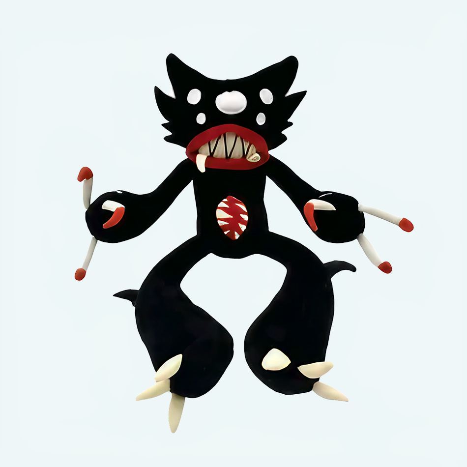 ハロウィンにぴったりの、お子様向けのふわふわで怖いぬいぐるみ「Huggy Wuggy」。The Plush Company