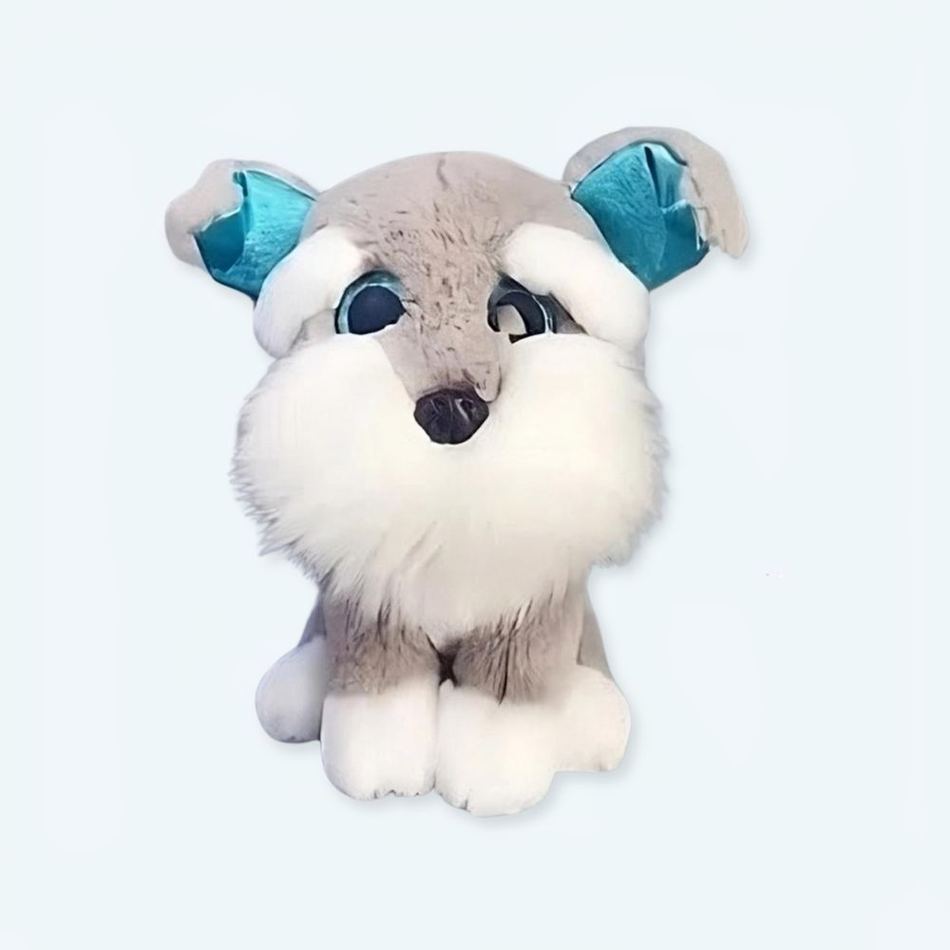 お子様のための柔らかいグレーのハスキーぬいぐるみの冬のお供 The Plush Company