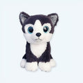 お子様のための柔らかい黒のハスキーぬいぐるみの冬のお供 - The Plush Company