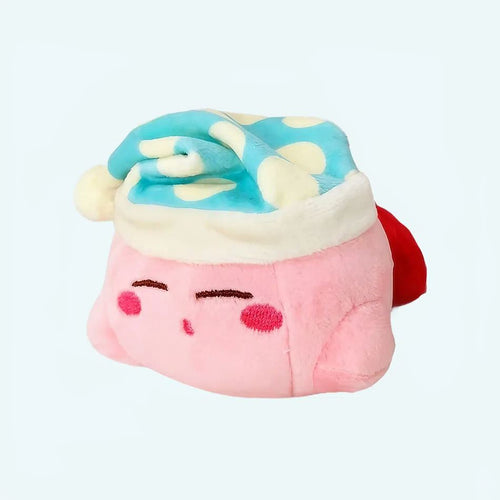 カービィの柔らかいぬいぐるみ、青いナイトキャップ、かわいい子供のおもちゃ、The Plush Company