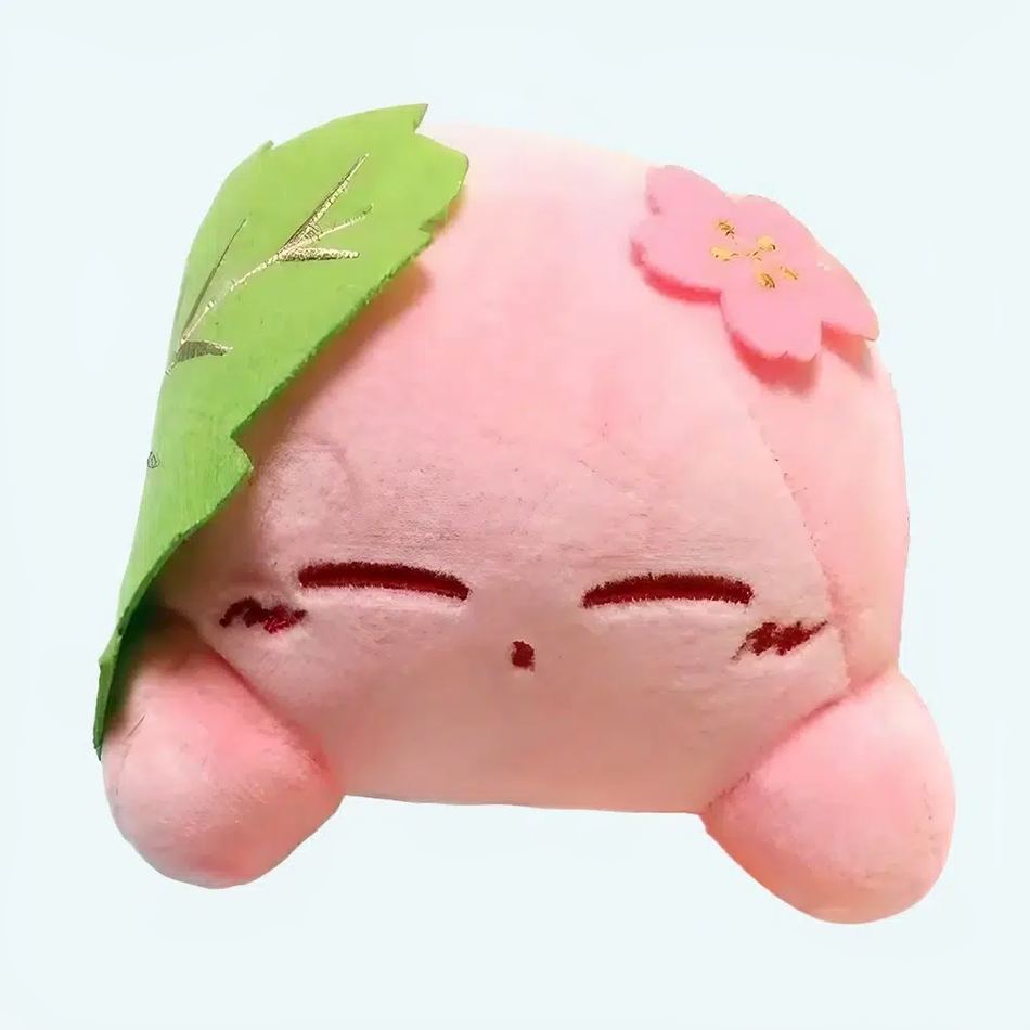 カービィのぬいぐるみ、柔らかくてかわいい緑の葉っぱのキャラクター、The Plush Company