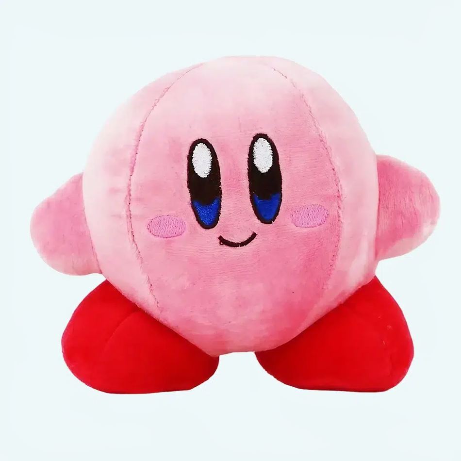 優しい笑顔のピンクのカービィぬいぐるみ。お子様の抱きしめや遊びにぴったりです。The Plush Company