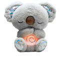 柔らかいコアラのぬいぐるみ、夜のリラックスのための落ち着いた子守唄、グレー、The Plush Company