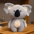 柔らかいウールのコアラのぬいぐるみ、抱きしめたくなる、環境に優しい、25cm / ライトグレー、The Plush Company