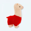柔らかい赤いアルパカのラマのぬいぐるみ、かわいい動物の装飾品、The Plush Company