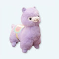 柔らかくて抱きしめたくなるような紫色のラマのぬいぐるみ（子供用）、魔法の世界、35cm、The Plush Company