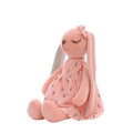 耳の長いウサギのぬいぐるみ、35cm / ピンク