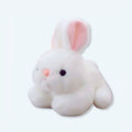 柔らかくて抱き心地の良い、子供部屋用の白いウサギのぬいぐるみ、20cm、The Plush Company
