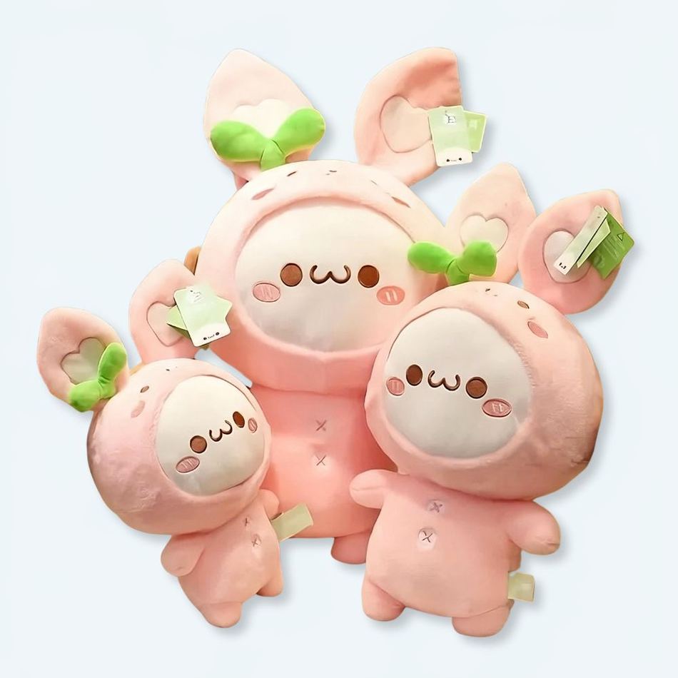 子供部屋用の柔らかいぬいぐるみウサギ、明るく楽しい、30cm、The Plush Company
