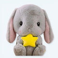 柔らかいコットン製の星型ウサギのぬいぐるみ、夜は抱きしめたくなる、20cm、The Plush Company