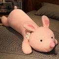 巨大なピンクのぬいぐるみウサギ、100cm