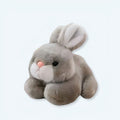 柔らかいグレーのぬいぐるみウサギ、抱きしめたくなるような、お子様に優しい、20cm、The Plush Company