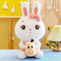 かわいいバブルティーバニーぬいぐるみ、柔らかくて抱きしめたくなる、50cm、The Plush Company