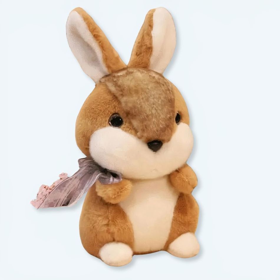 柔らかい茶色のウサギ/野ウサギのぬいぐるみ、抱きしめたくなる、子供用の木製の世界、30cm、The Plush Company