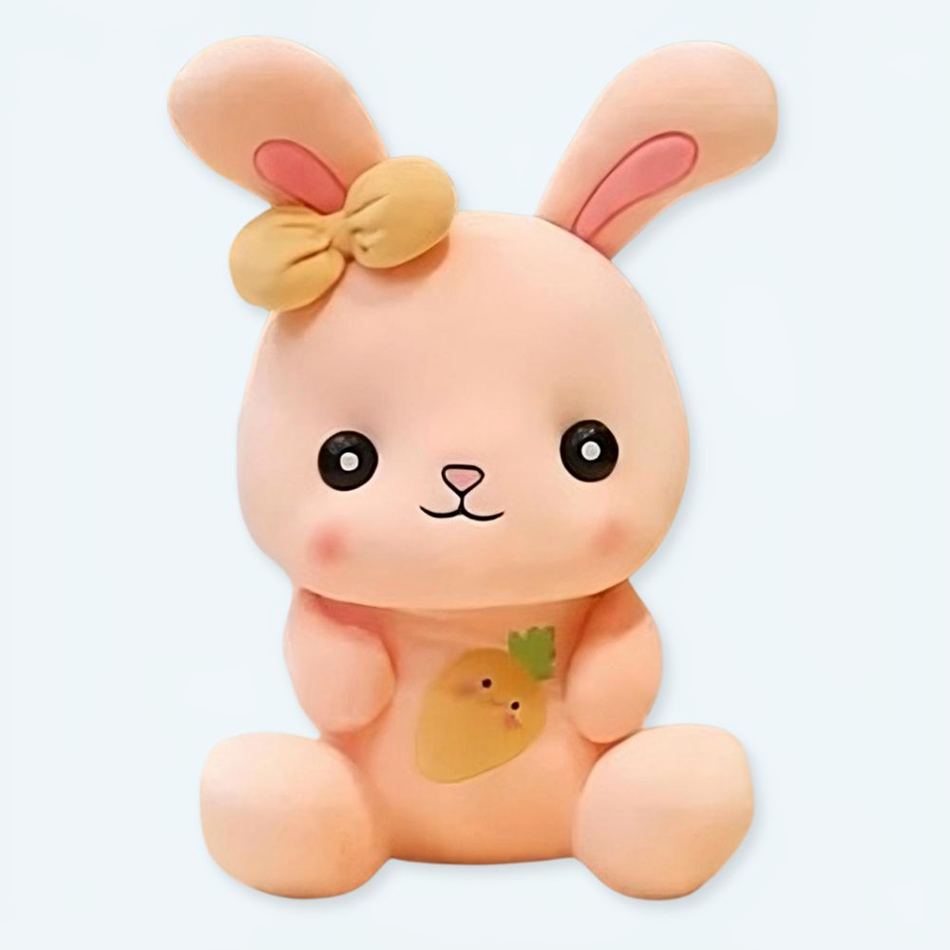 子ども用の柔らかいオレンジ色のウサギのぬいぐるみ、かわいくて抱きしめたくなる、秋のスタイル、22cm、The Plush Company