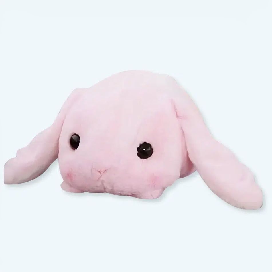 柔らかなピンクのウサギのぬいぐるみ。子供部屋にぴったりです。The Plush Company