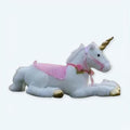 お子様の夢を叶える、柔らかい白いユニコーン馬のぬいぐるみ - The Plush Company