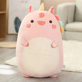 ピンクで笑顔のスクイシュマロユニコーンぬいぐるみ、45cm