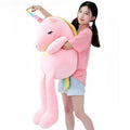 XXLレインボーユニコーンぬいぐるみ、柔らかくて抱き心地が良い、110cm / ピンク、The Plush Company