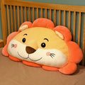 オレンジ色のライオンのぬいぐるみクッション