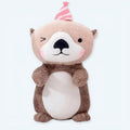 帽子をかぶったカワウソのぬいぐるみ、かわいい、柔らかい、子供へのプレゼント、The Plush Company