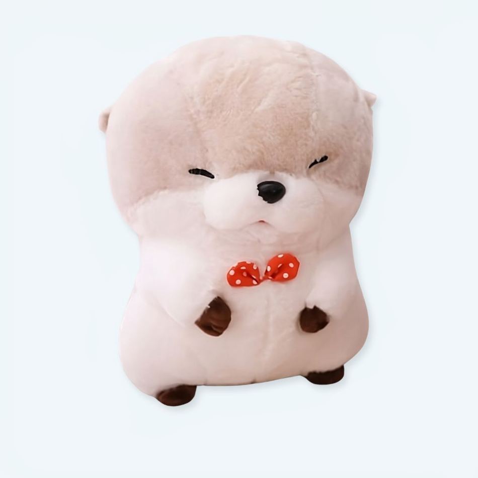 柔らかい茶色のカワウソのぬいぐるみ（子供用、40cm）、The Plush Company