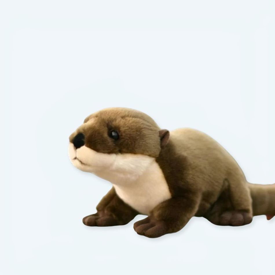 柔らかくて抱き心地がよく、リアルな子供向けカワウソのぬいぐるみ - The Plush Company