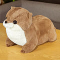 ソフトプラッシュカワウソ、ダークブラウン / 50cm