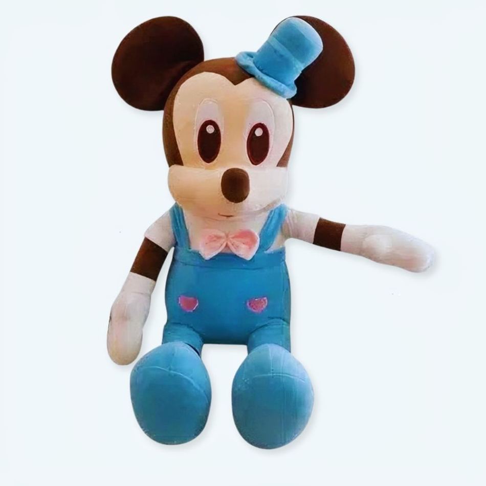 柔らかいブルーのミッキーマウスのぬいぐるみ、子供用、抱きしめたくなる、ディズニー、70cm、The Plush Company