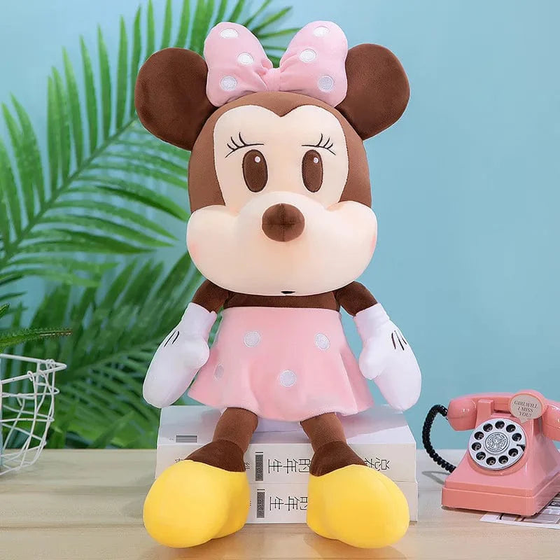 茶色のミニーマウスのぬいぐるみ