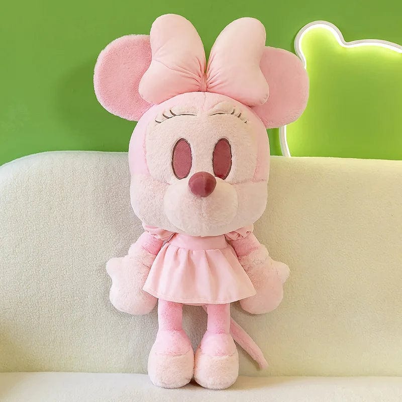 ピンクのミニーマウスのぬいぐるみ